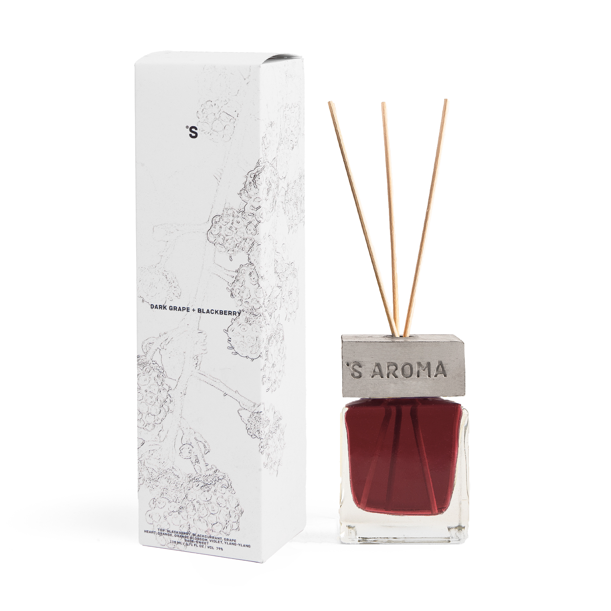Аромадифузор для дому Sister's Aroma Dark Grape + Blackberry, 110 мл